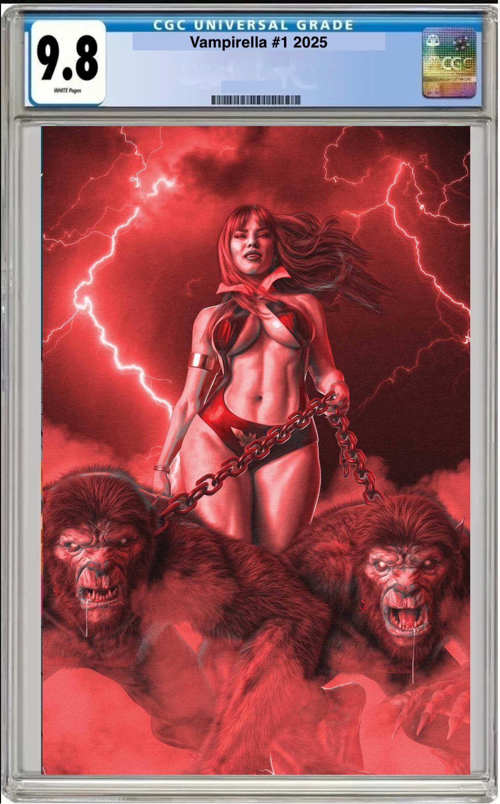 Vampirella #1 (2025) – CGC Graded 9.8 (Mark Spears Red 1:40 Ratio Cover)
