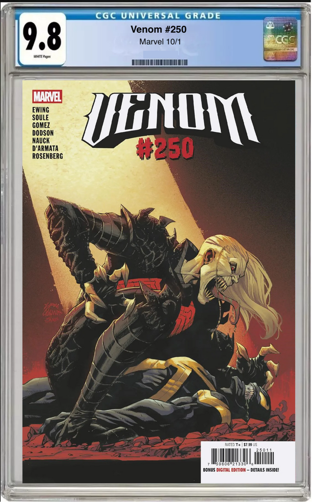Venom #250 – CGC Graded 9.8 Main Cover - Dad's Comic Vault