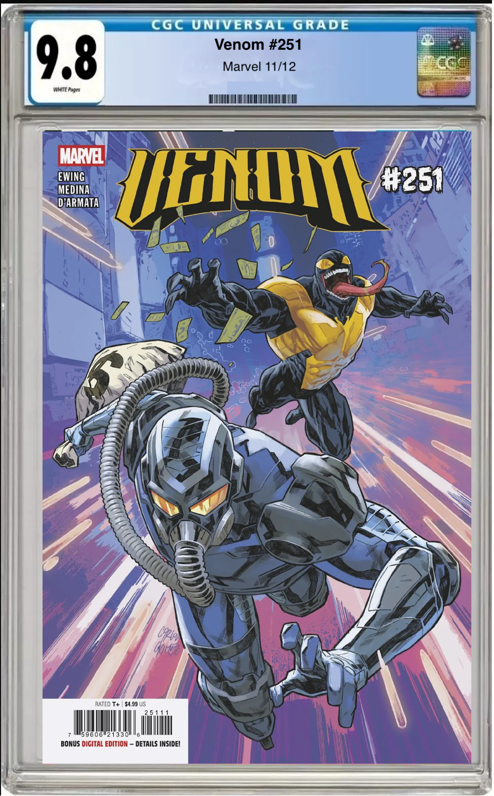 Venom #251 CGC 9.8 Main Cover comic book.