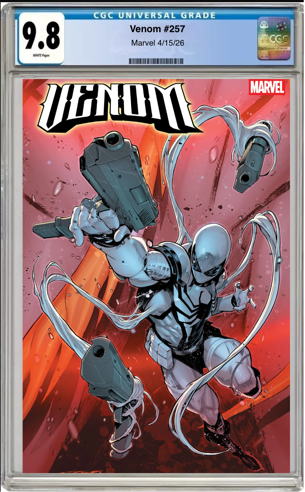 Comic book cover of Venom #257 Iban Coello 9-Part Connecting Cover with CGC grading label.

