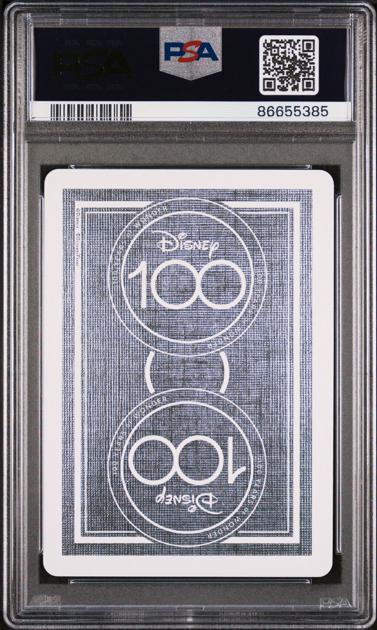 2023 DISNEY 100 PLAYING CARDS MINNIE MOUSE QUEEN OF HEARTS PSA 10