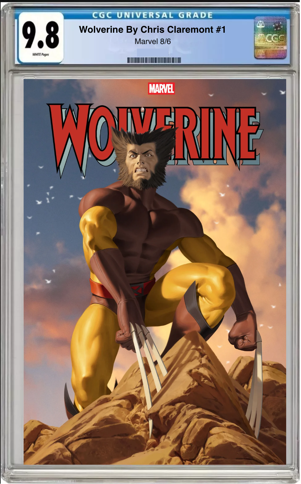 Comic book cover of Wolverine by Chris Claremont #1 Junggeun Toon Cover with CGC grading label