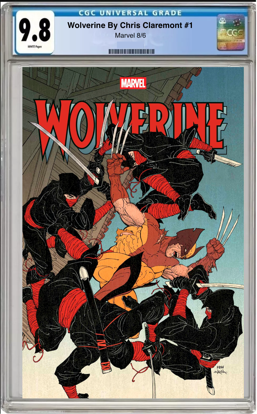 Comic book cover of Wolverine by Chris Claremont #1 Main Cover with CGC grading label