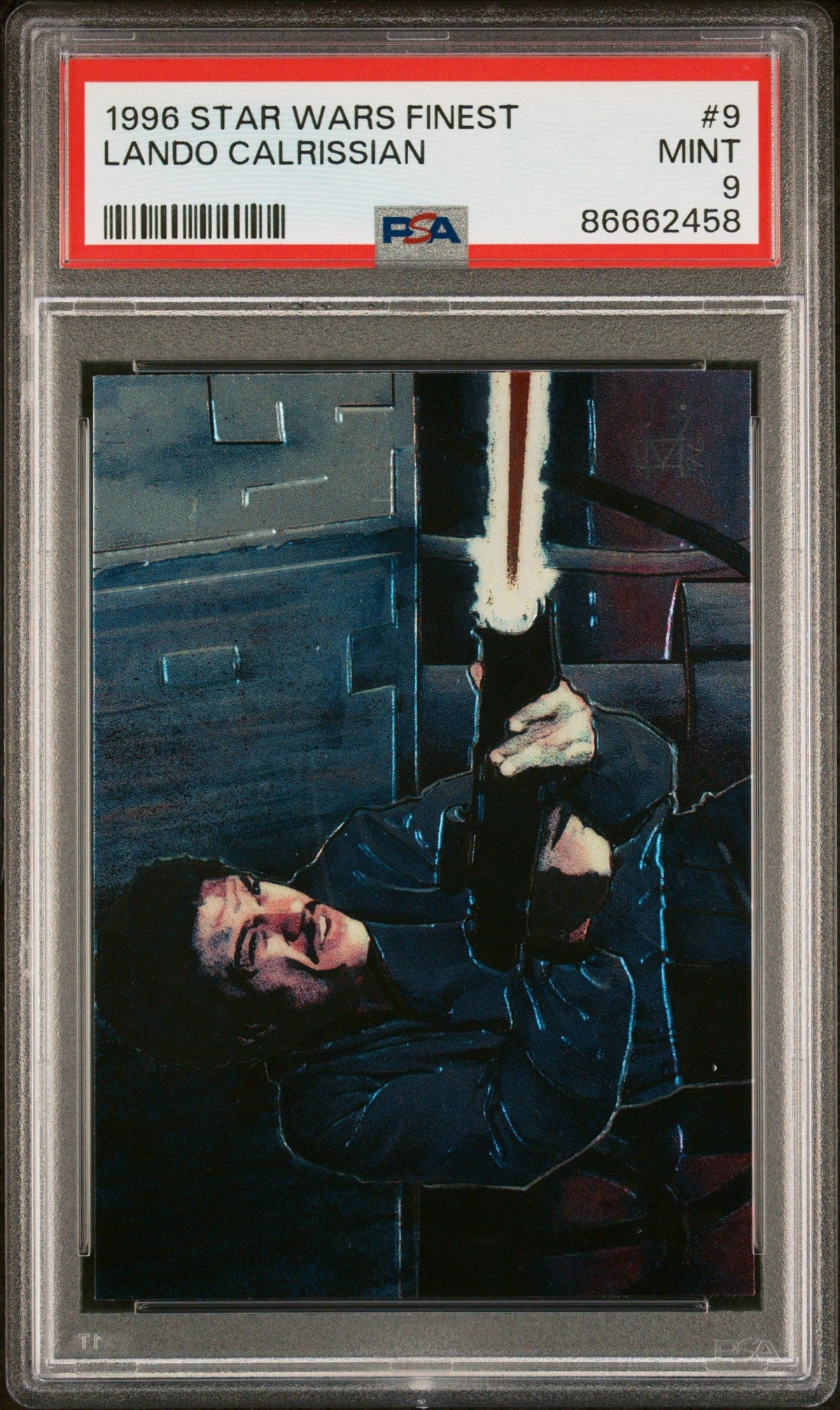 1996 STAR WARS FINEST LANDO CALRISSIAN  #9 - PSA 9