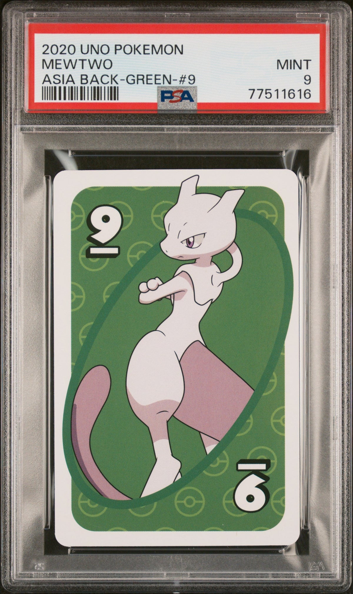 2020 UNO POKEMON MEWTWO # -  PSA  9