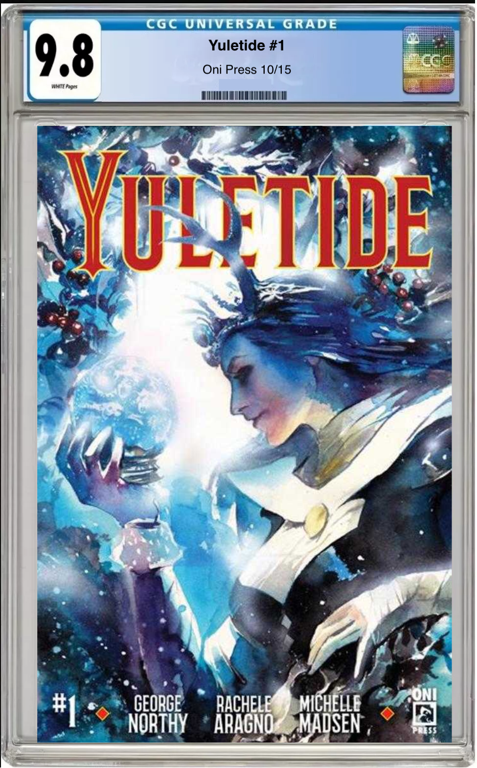 Comic book cover of Yuletide #1 Cover A with CGC grading label.