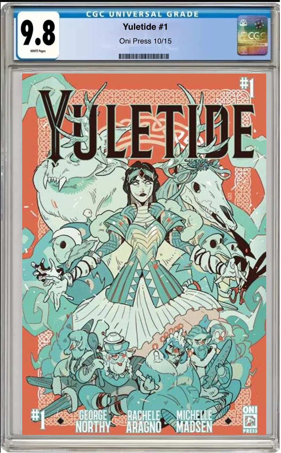 Comic book cover of Yuletide #1 Cover C with CGC grading label.