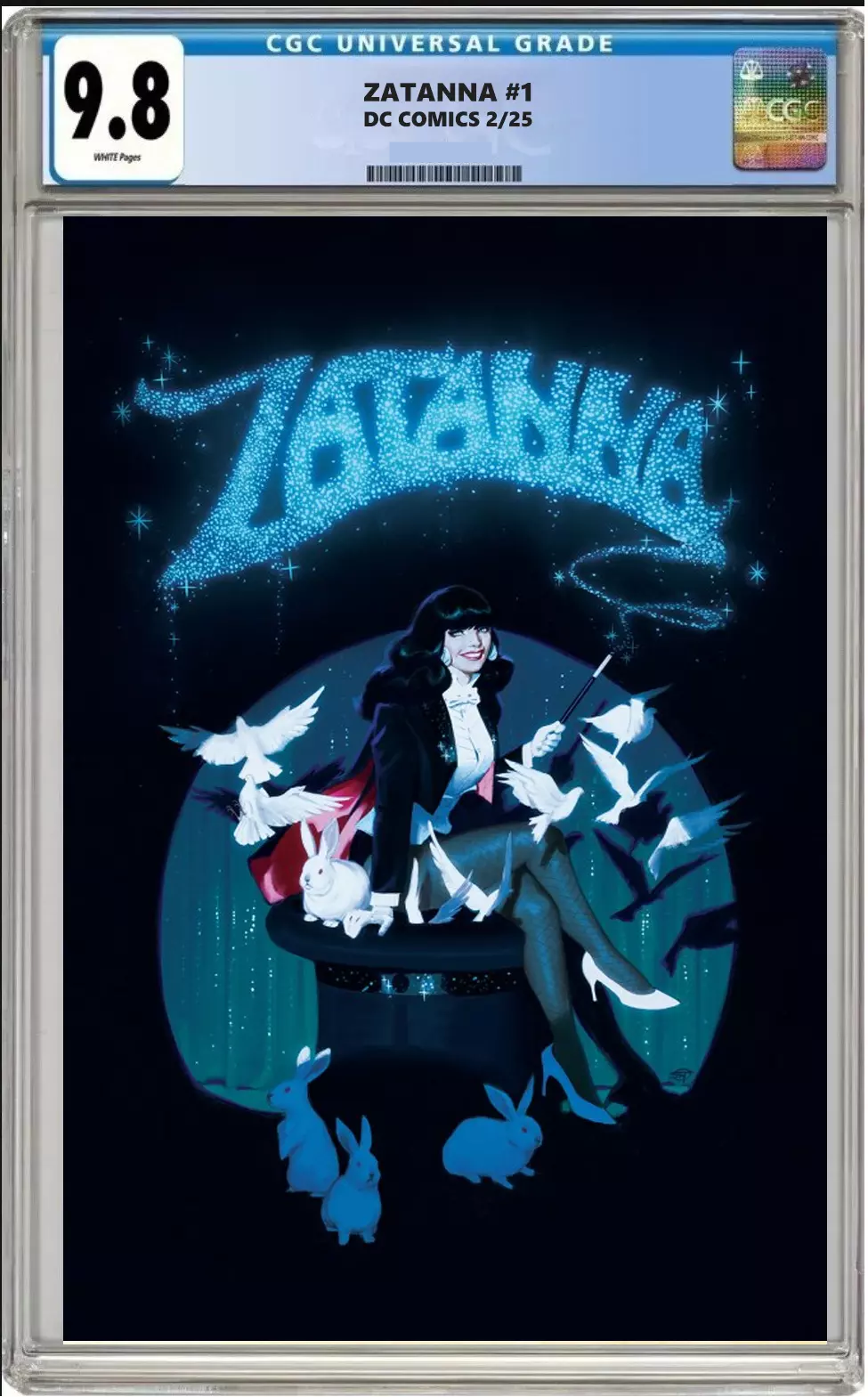zatanna #1 cgc graded 9.8 cover d